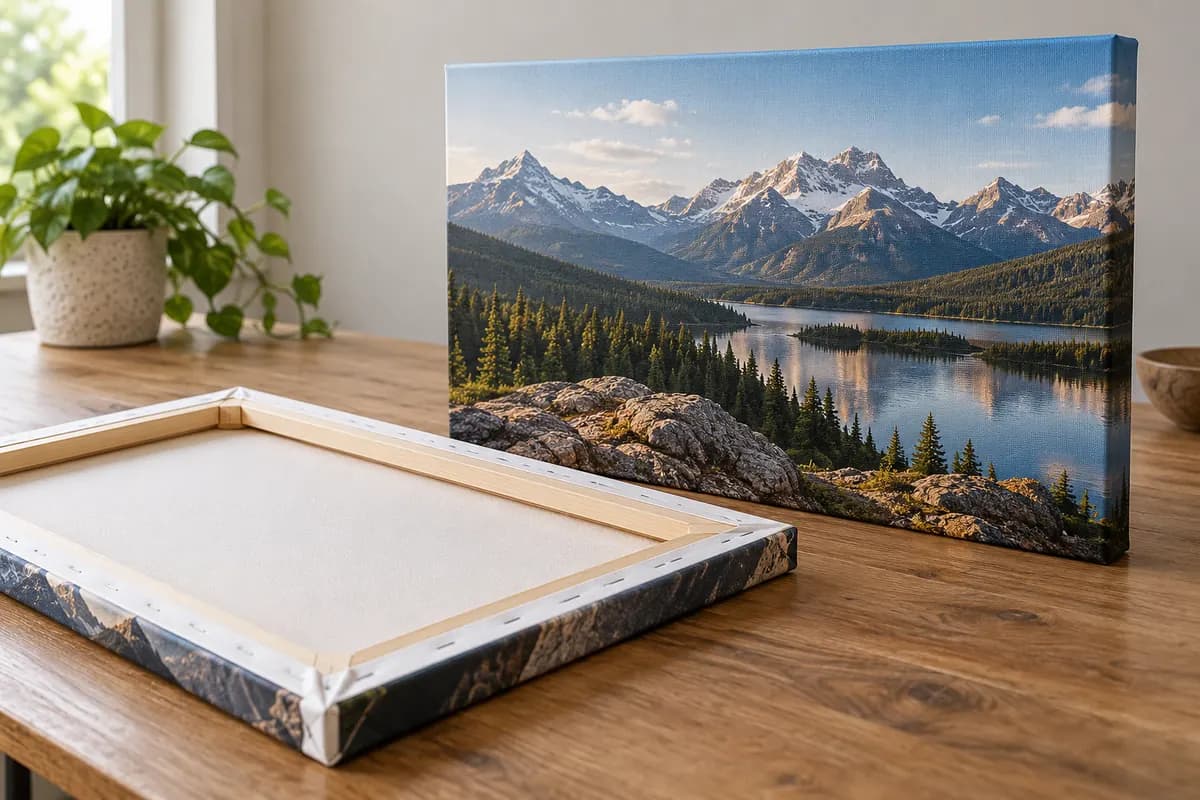 Cât costă un tablou canvas personalizat? Prețuri pe dimensiuni, gata de agățat