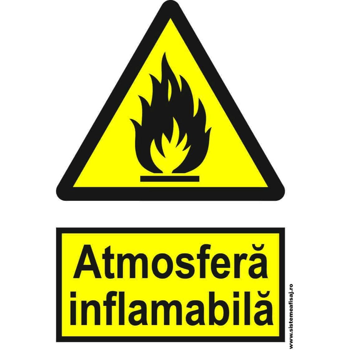 Semn Indicator Atmosfera Inflamabila