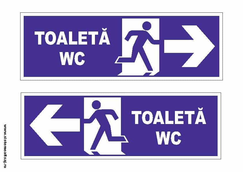 Semn Indicator Toaleta WC