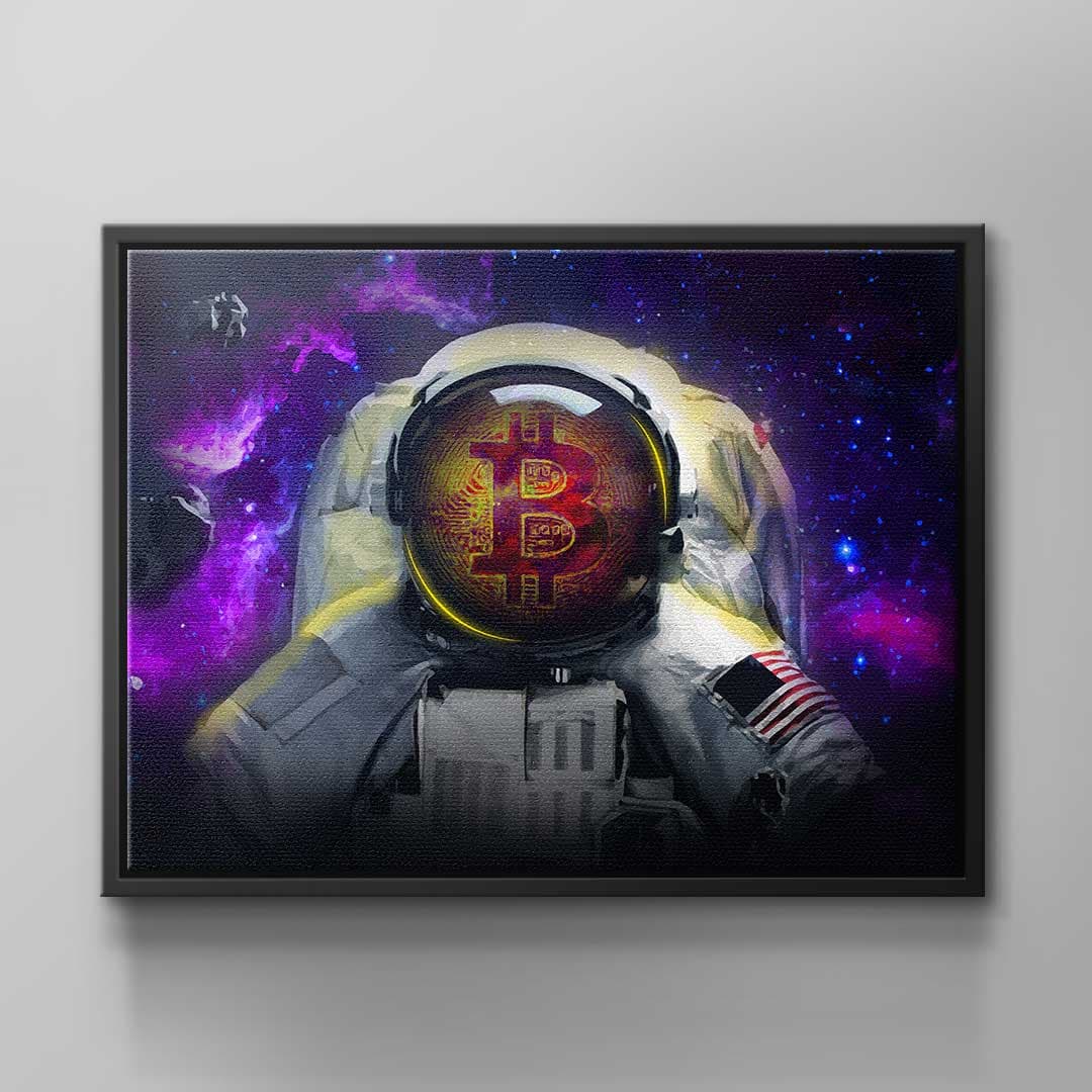Canvas Bitcoin Astronaut