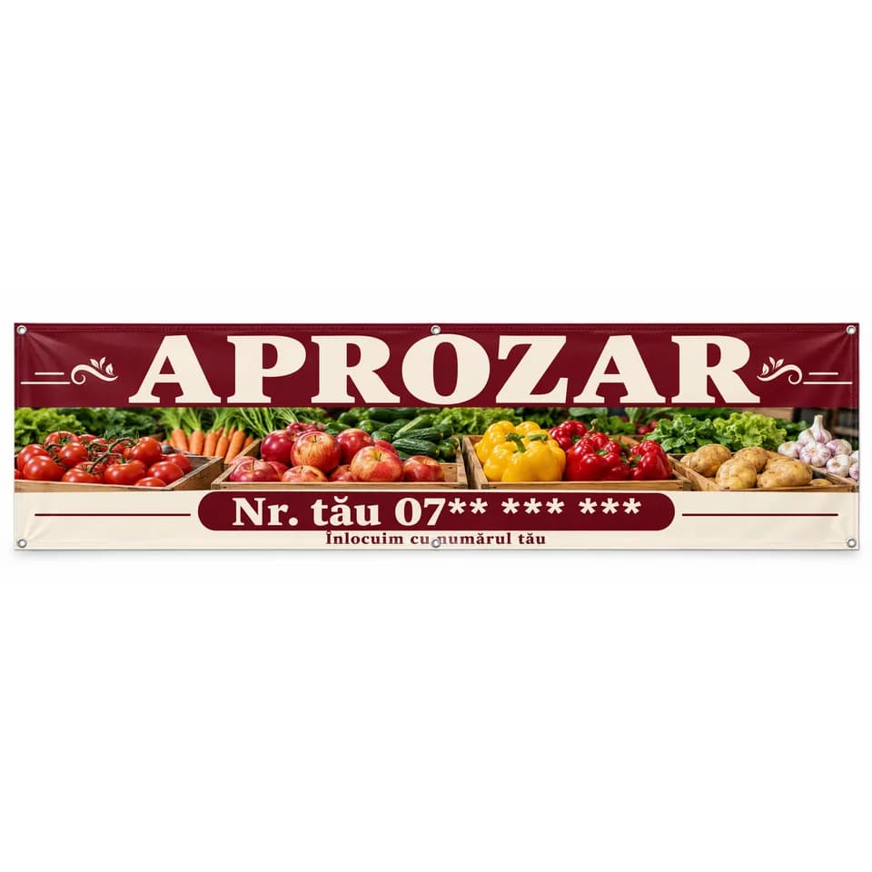 Banner aprozar cu numărul tău