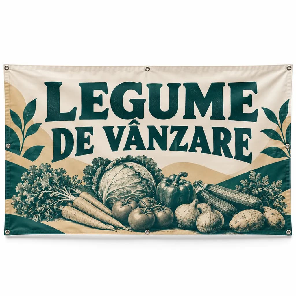 Banner legume de vânzare – model editorial