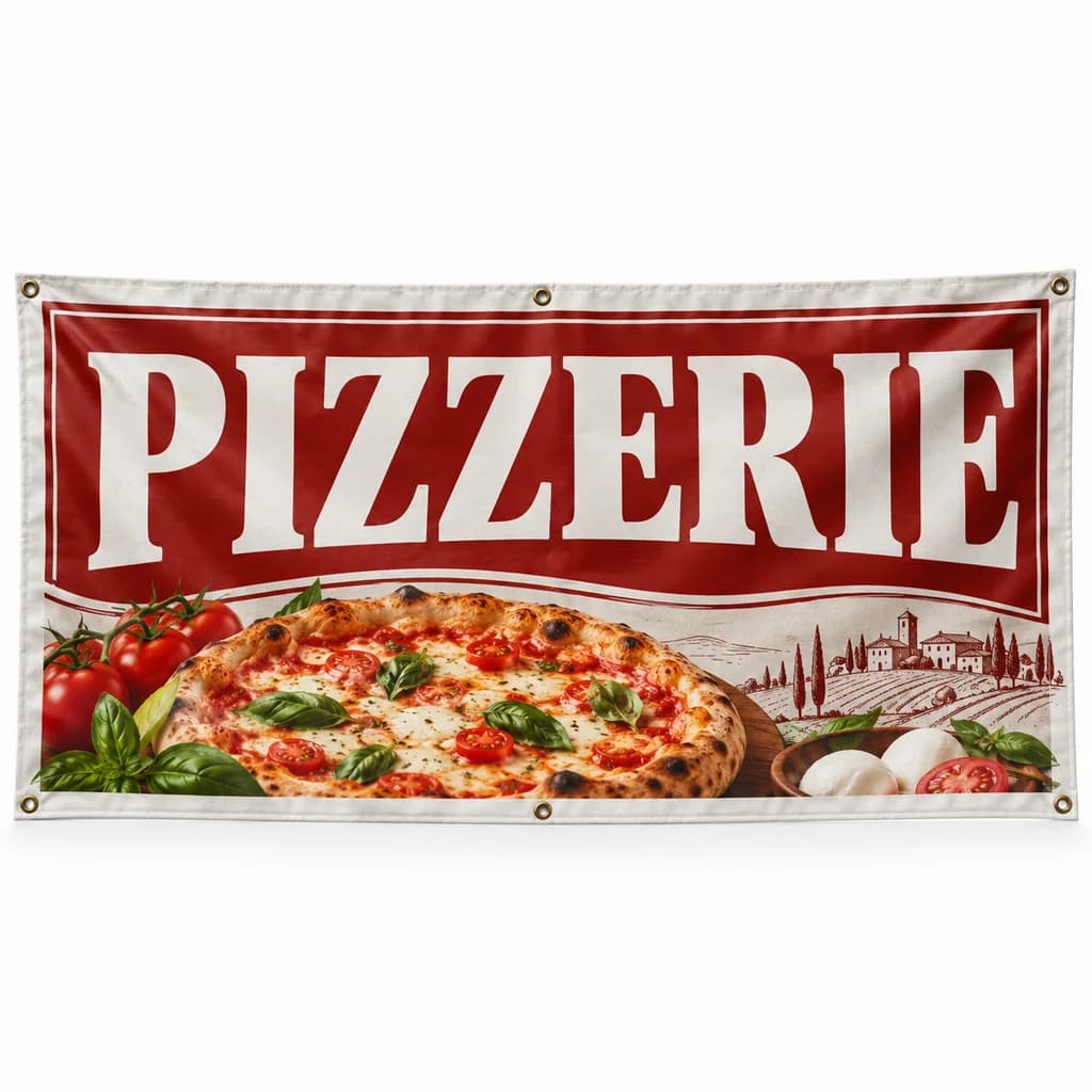 Banner pizzerie – model tipografic