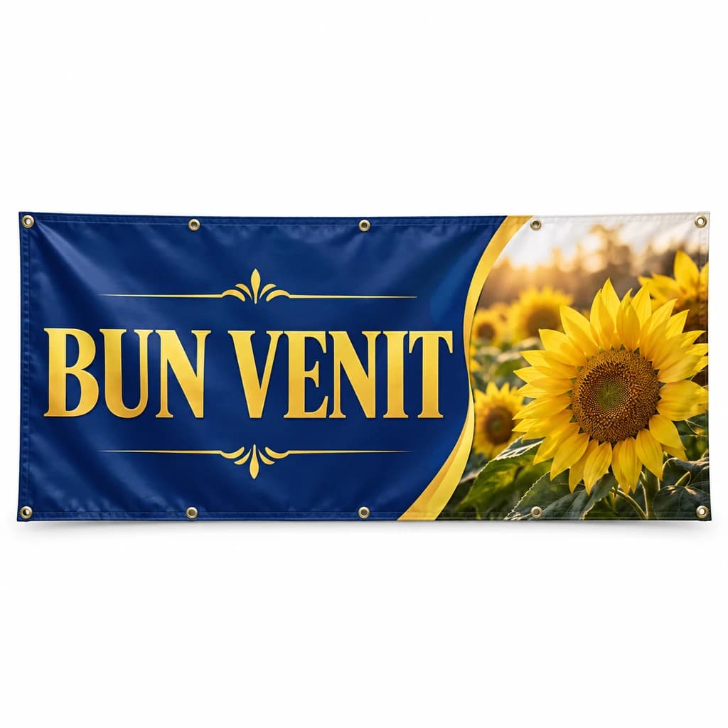 Banner publicitar personalizat – model fotografic
