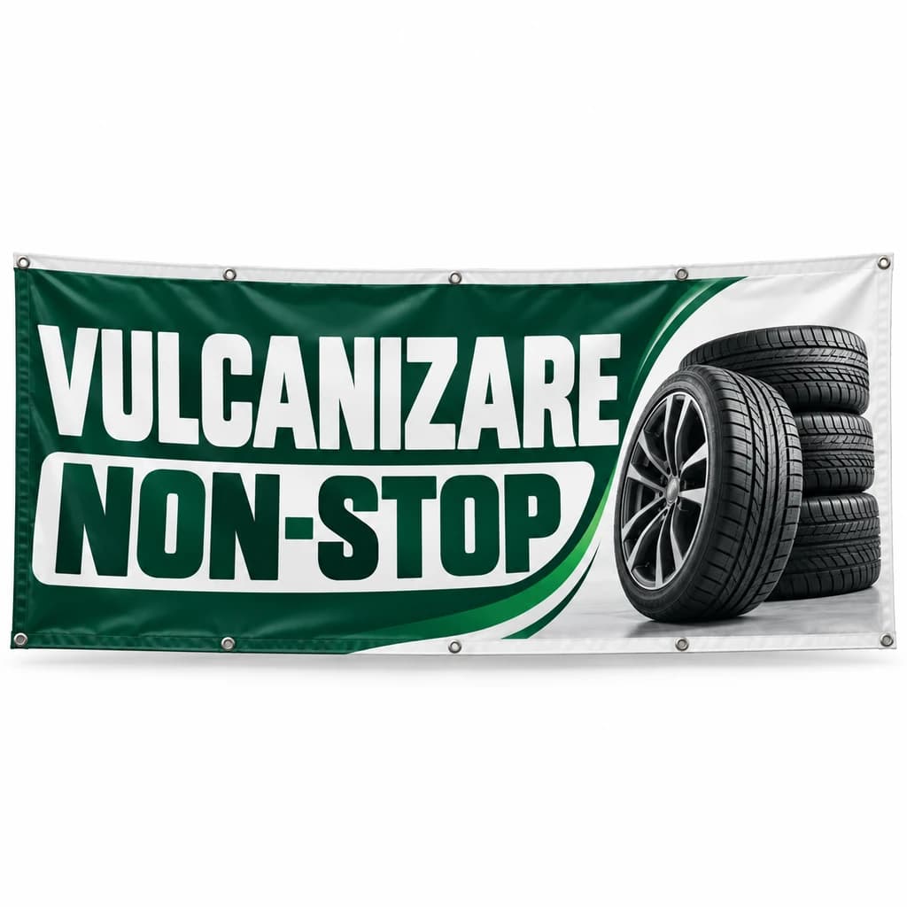 Banner vulcanizare non-stop – model curbat