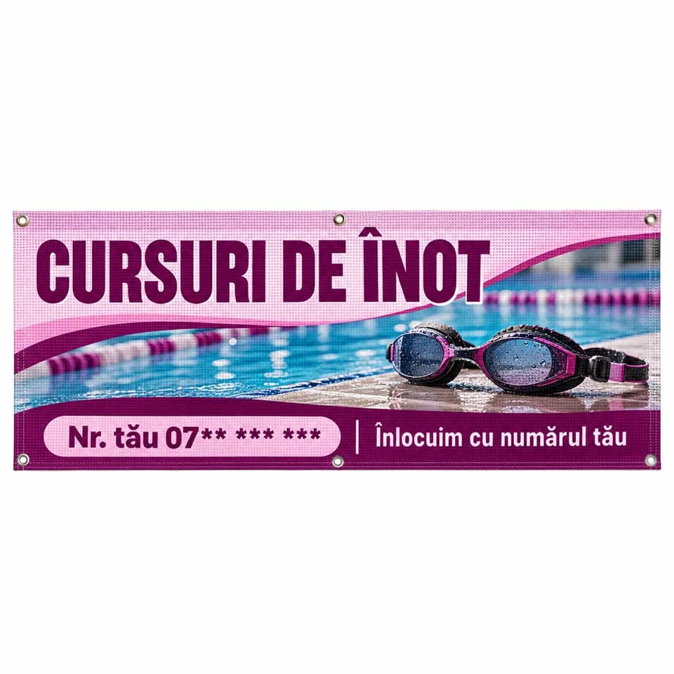 Mesh cursuri de înot cu numărul tău