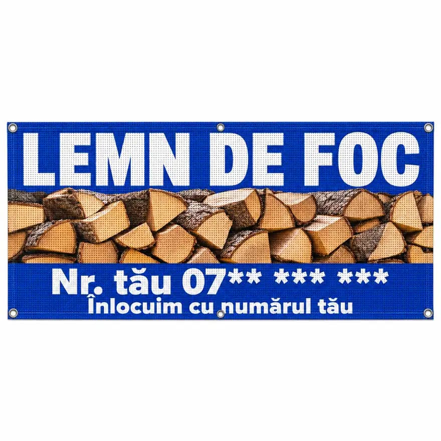 Mesh lemn de foc cu numărul tău