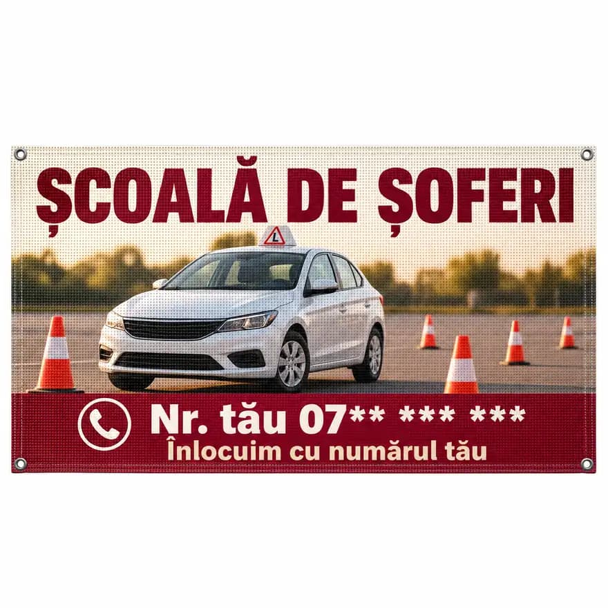 Mesh școală de șoferi cu numărul tău
