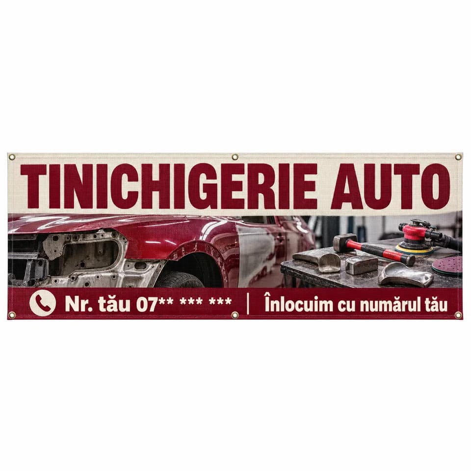 Mesh tinichigerie auto cu numărul tău
