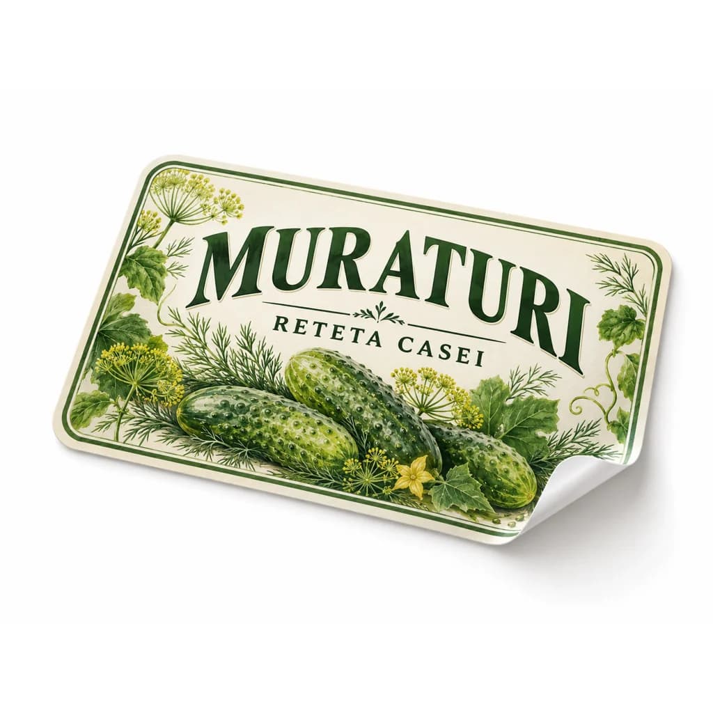 Etichete pentru borcane de murături