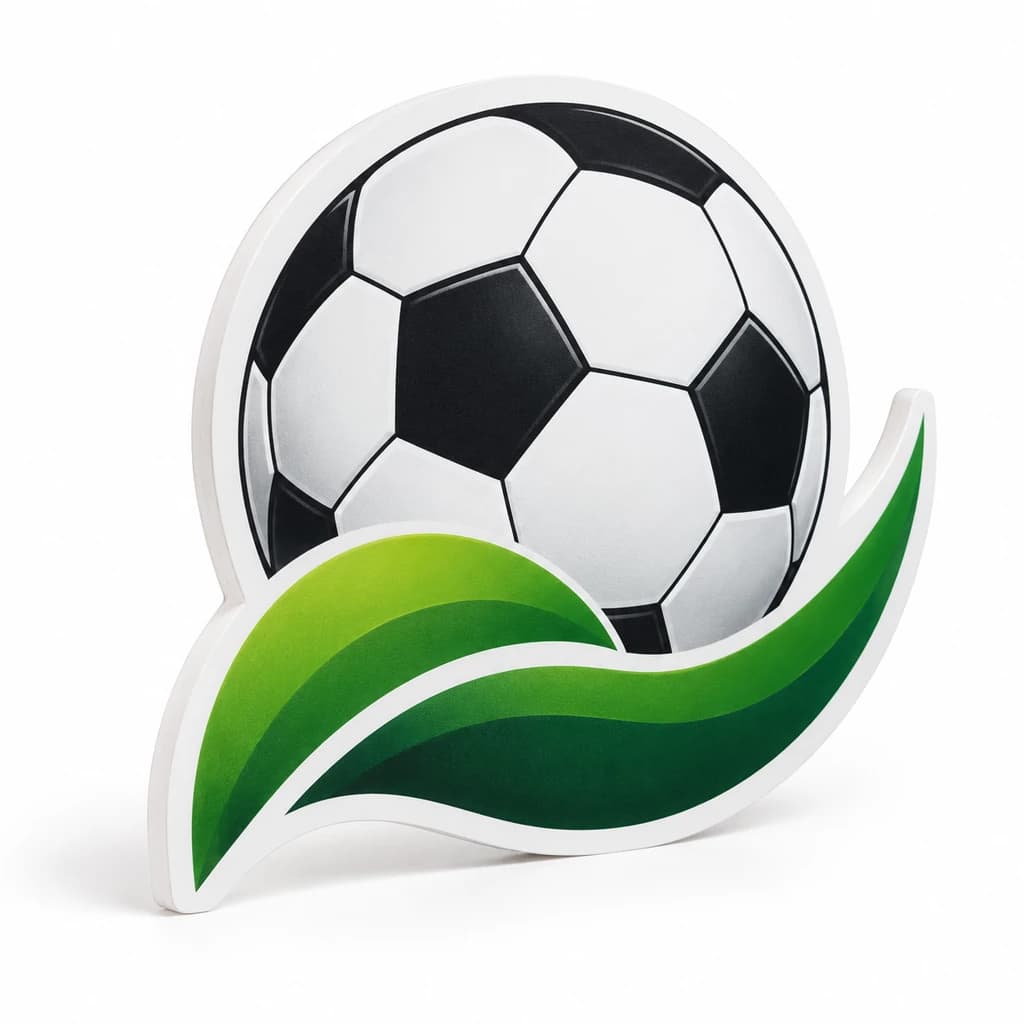 Decor PVC fotbal decupat pentru petrecere
