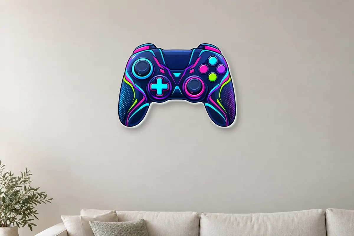 Decor plexiglas controller gamer