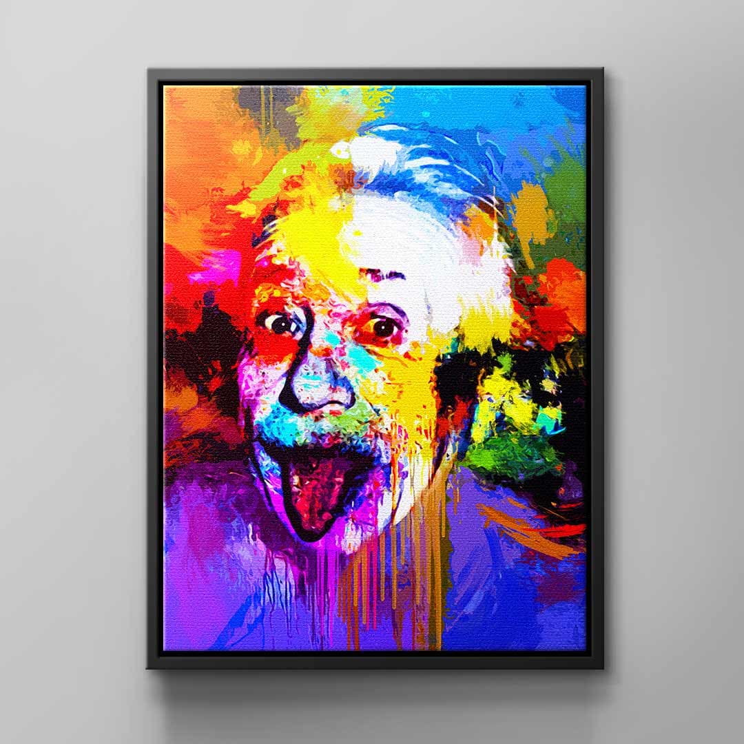 Tablou canvas savant cu păr zburlit street art – pentru birou