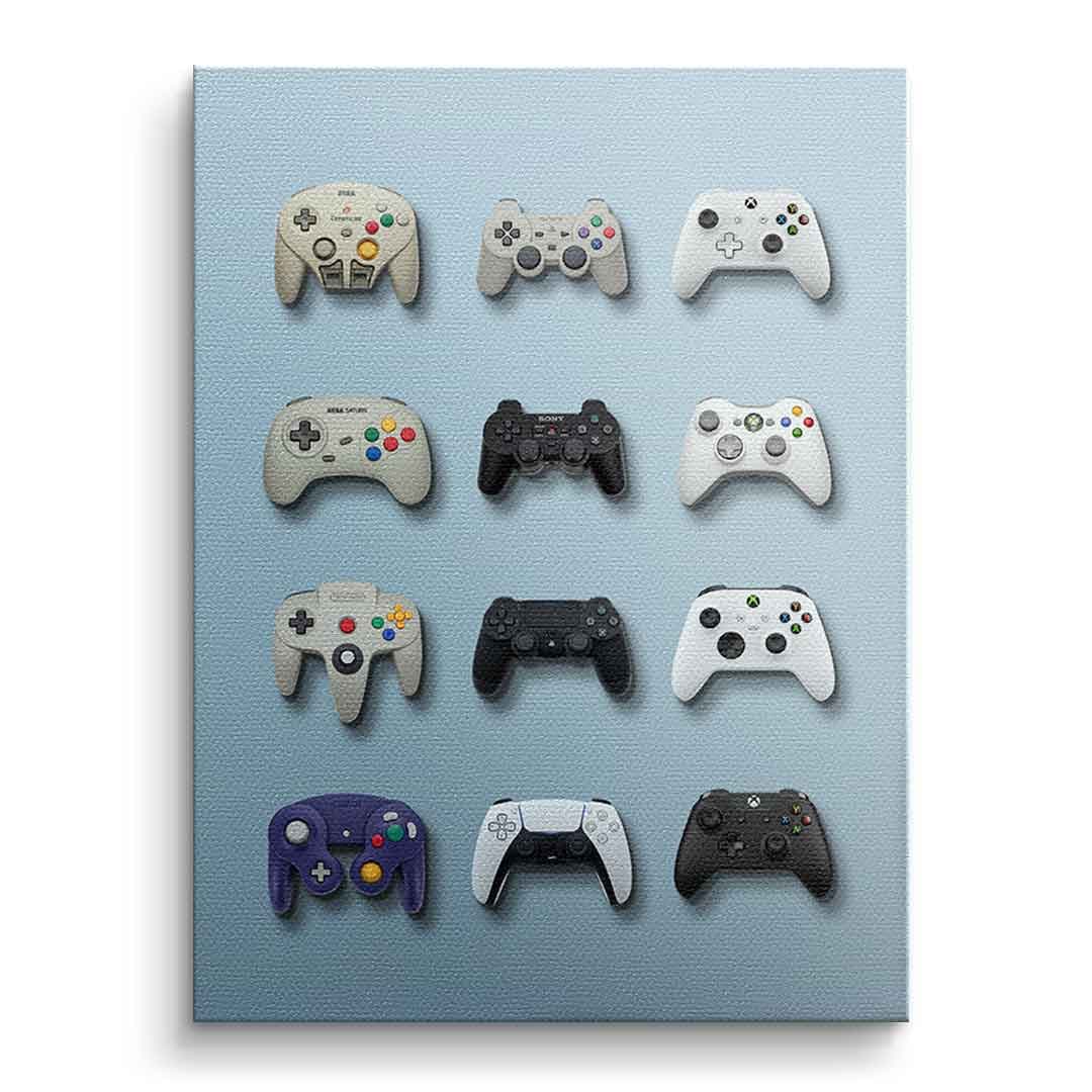 Tablou canvas joystick de joc retro – decor cameră gaming