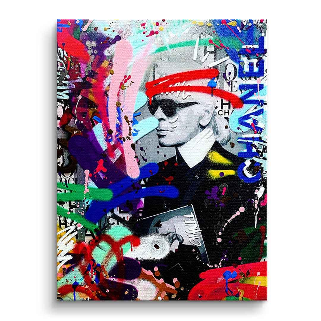 Tablou canvas designer de modă graffiti – decor salon de modă