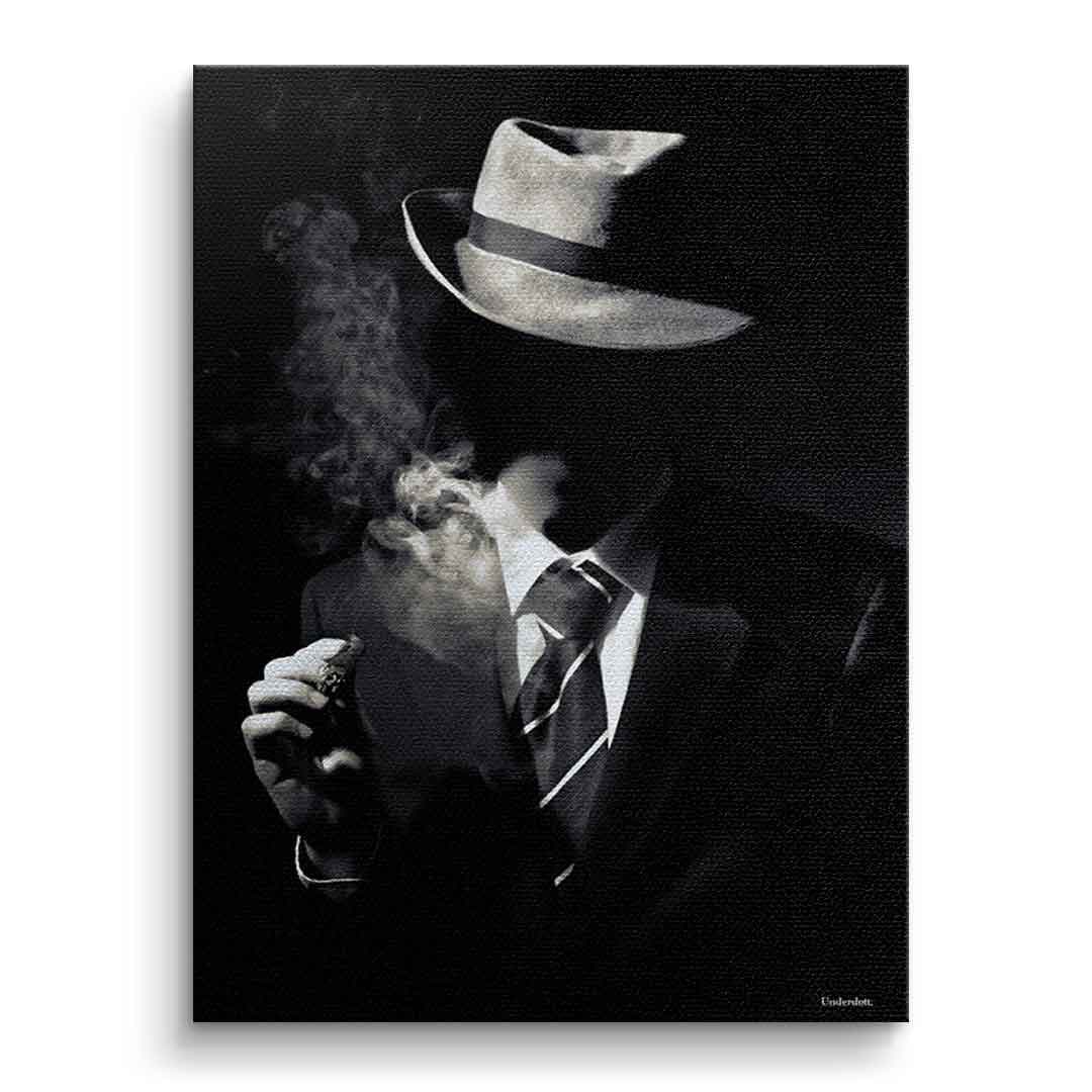 Tablou canvas portret în negru și gri – stil industrial
