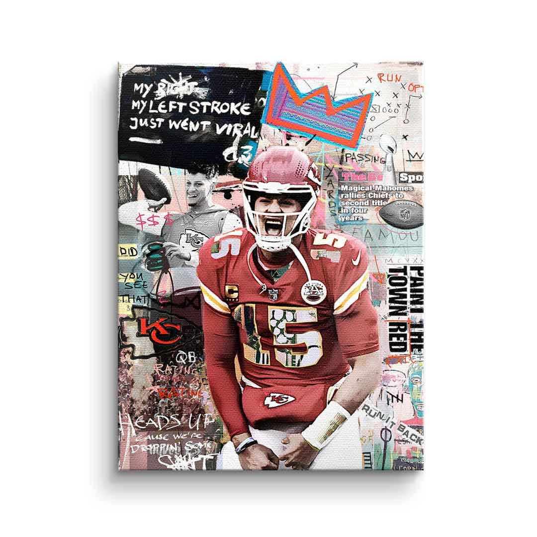 Tablou canvas jucător de fotbal american – decor cameră băieți