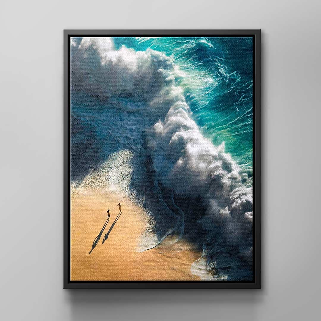 Tablou canvas plajă liniștită la mare – decor dormitor luminos