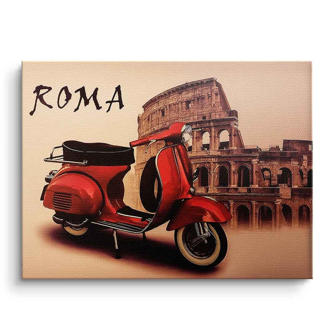 Tablou canvas Roma poster de oraș – decor sufragerie