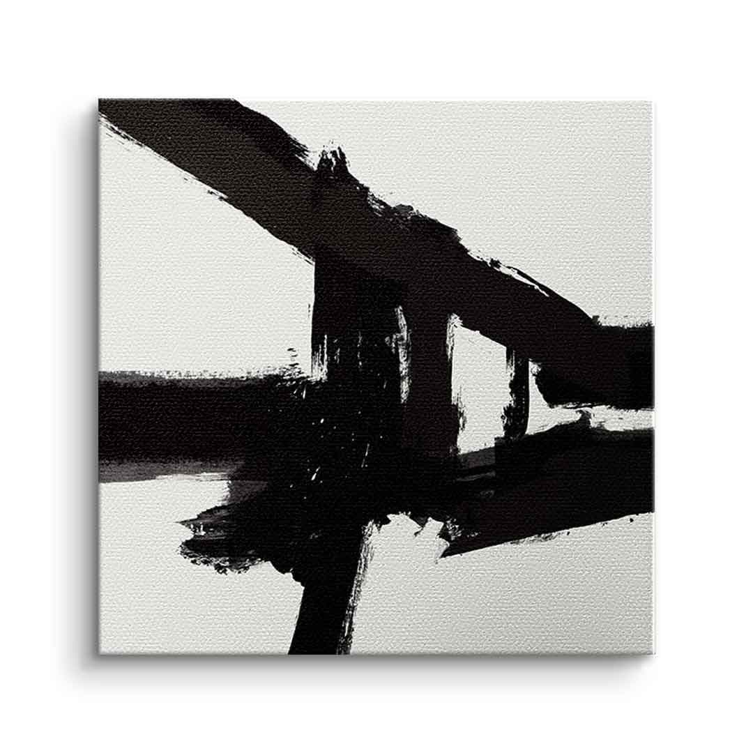 Tablou canvas abstract structurat alb-negru – stil minimalist